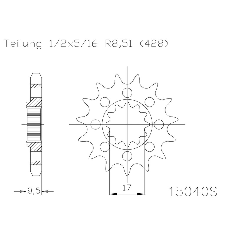 Moto Master Sprocket Front 13T 13 Tooth