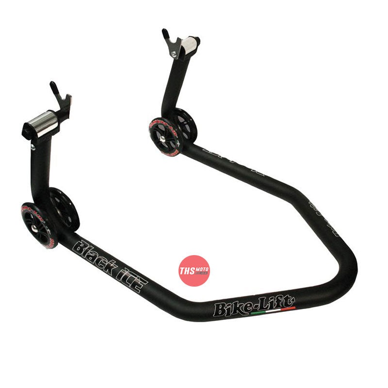 Bike Lift Rear Stand Black Ice With V Cursors & Rubber Blocks