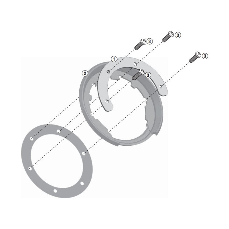 Givi Tanklock Flange Bmw R1200 Gs '04-'07 / Gsa '14- / R1200RT '14- BF17