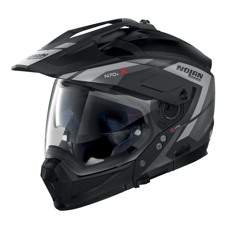 Nolan N70-2 X Adventure Helmet Flat Black Grey Size Large 60cm