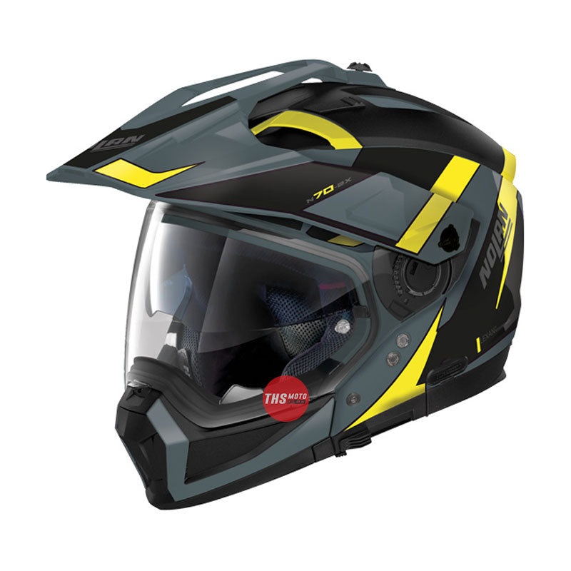 Nolan Helmet N70-2X Skyfall Flat Lava Grey / Yellow Size Large