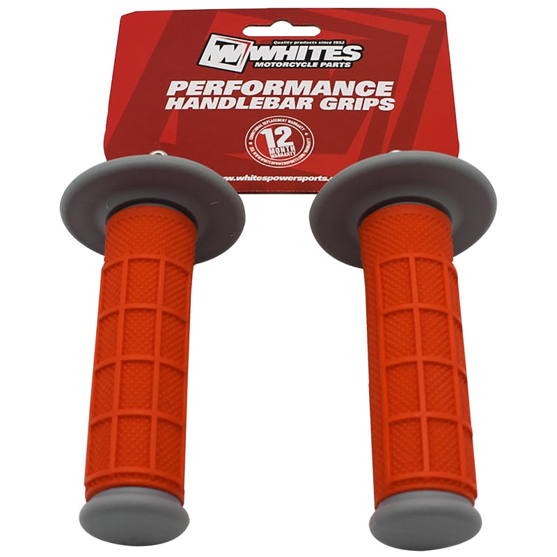 Whites Mx Half Waffle Grip Grey org