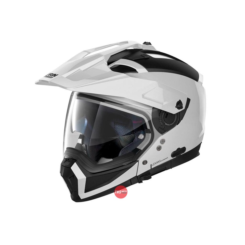Nolan Helmet N70-2X Classic N-Com Metal White Size XS