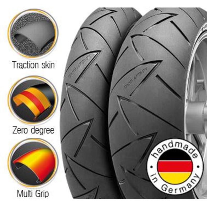Continental Contiroadattack 2 Tyre 130/80-18 R 66V Rear Classic Racing Tubeless