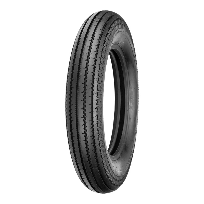 Shinko E270 SUPER CLASSIC (Full profile) F/R ALL BLK 4.50-18