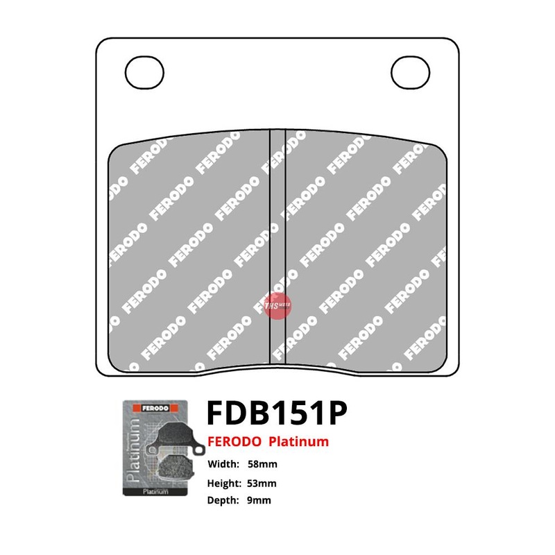 Ferodo Motorcycle Brake Pads Platinum FDB151P