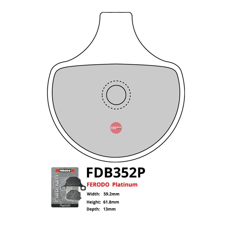 Ferodo Motorcycle Brake Pads Platinum FDB352P