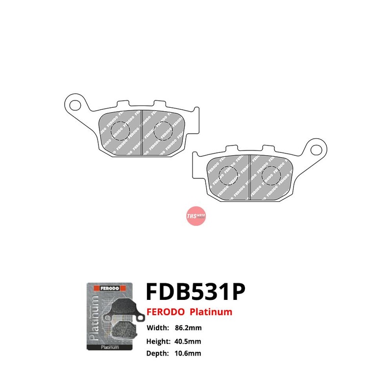 Ferodo Motorcycle Brake Pads Platinum FDB531P