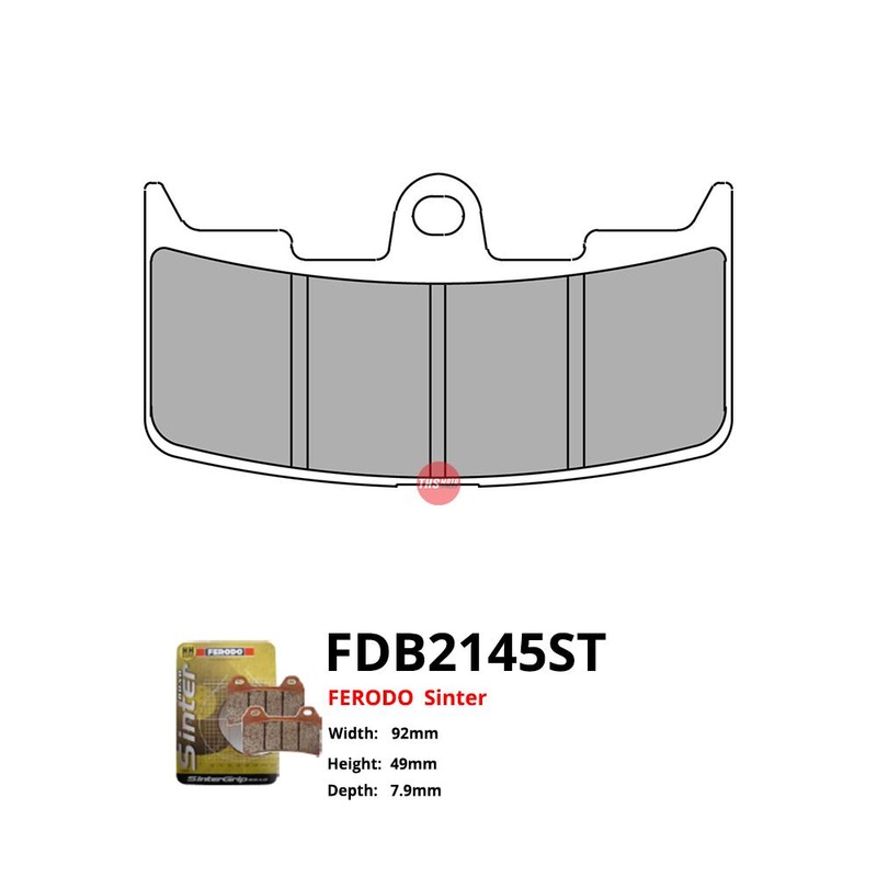 Ferodo Motorcycle Brake Pads Sinter FDB2145ST